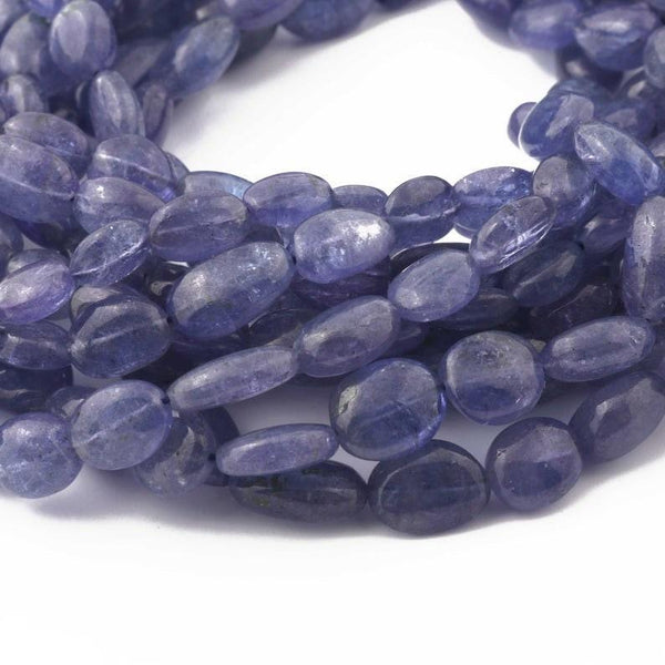 Tanzanite Oval Beads Tanzanite Smooth Gemstone Beads 4x6-6x8mm Strand Beads Jewelry Making Beads Fancy Nugget Wholesale Beads Jewelry Making