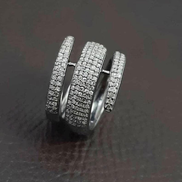 Spiral Diamond Ring/Swirl Diamond Ring/ Gold Wrap Ring/Oxidised Silver Ring/Statement Ring/Coil Ring/Graduation Gift/Pave Diamond Ring/Gifts