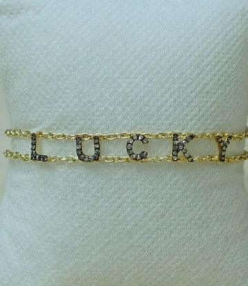 Custom Name Bracelet/ Personalized Initial Letter Bracelet/Diamond Jewelry/Layering Bracelet/Dainty Custom Bracelet/Diamond Jewelry/Gifts