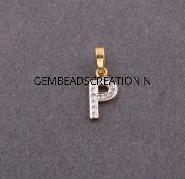 Solid 14k Gold Initial Letter Pendant/Personalized Letter/Customized Gifts/Pendant Necklace/Initial Charm/14k Gold Letter/Alphabet Letter